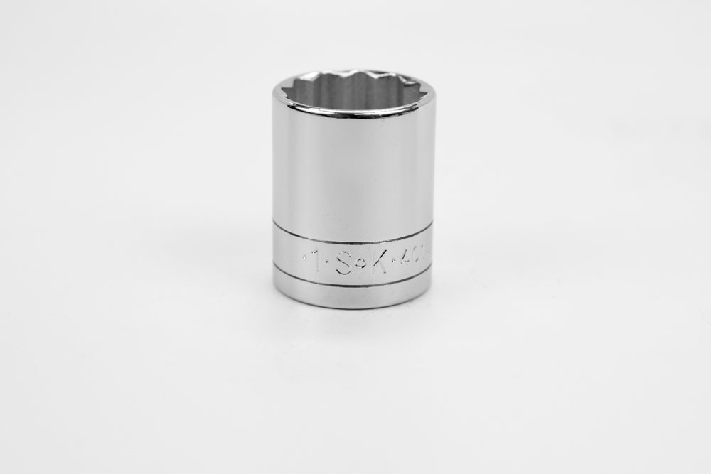 SK Tools USA - 1/2" Drive 12 Point Fractional Standard Chrome Socket (19/32" - 1-1/2")