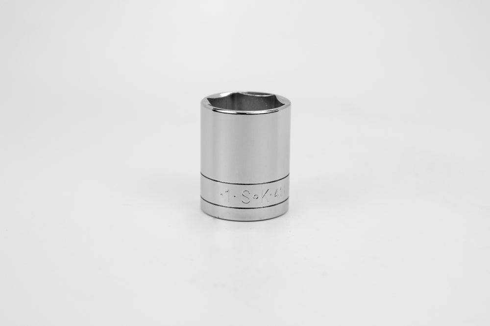 SK Tools USA - 1/2" Drive 6 Point Fractional Standard Chrome Socket (5/8" - 1-3/16")
