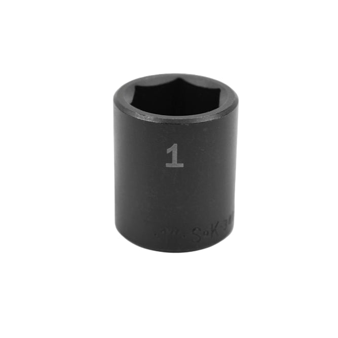 SK Tools USA - 1/2" Drive 6 Point Standard Fractional Impact Socket (1" - 1-1/8")