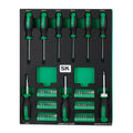 SK Tools USA - 69 Piece Dual-Material Screwdriver Set with Magnetic Bit Holder