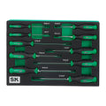 SK Tools USA - 10 Piece Dual-Material Magnetic Combination Screwdriver Set