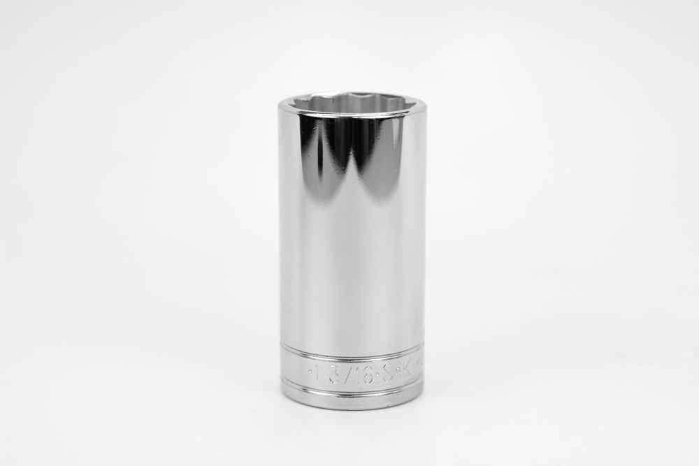 SK Tools USA - 1/2" Drive 12 Point Fractional Deep Chrome Socket (5/8 - 1-1/2)