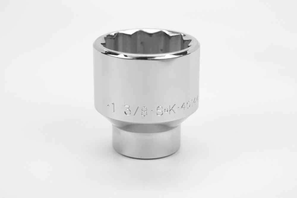SK Tools USA - 1/2" Drive 12 Point Fractional Standard Chrome Socket (19/32" - 1-1/2")