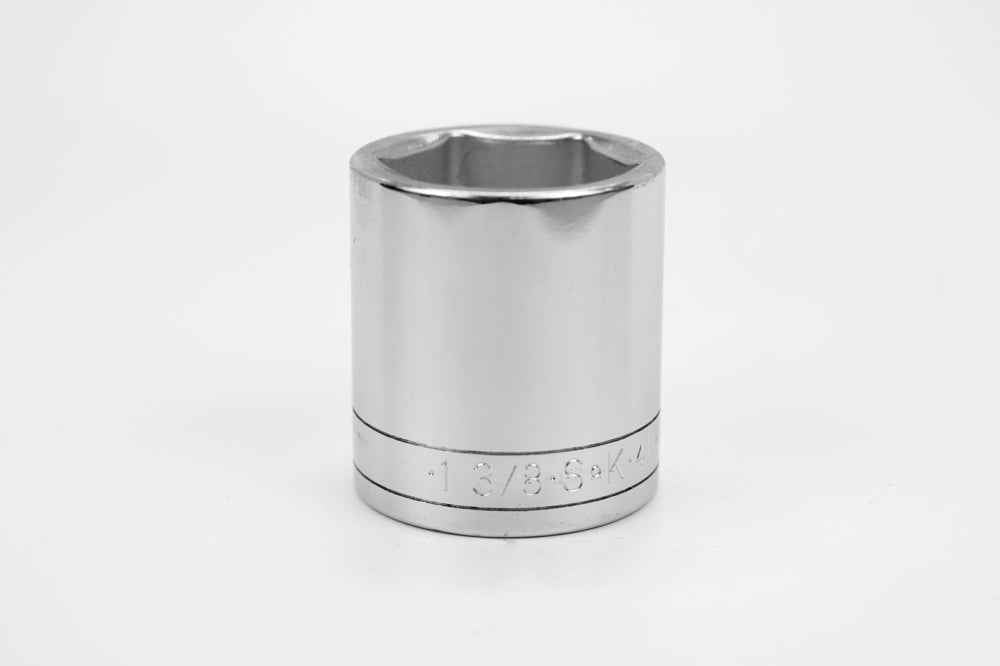 SK Tools USA - 1/2" Drive 6 Point Fractional Standard Chrome Socket (1-1/4" - 1-1/2")