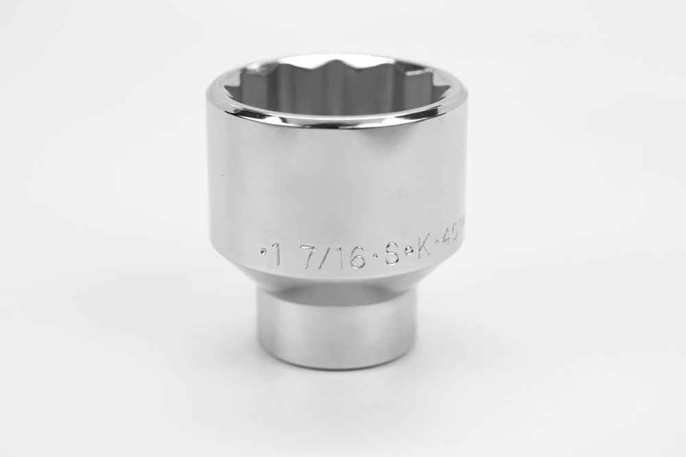 SK Tools USA - 1/2" Drive 12 Point Fractional Standard Chrome Socket (19/32" - 1-1/2")