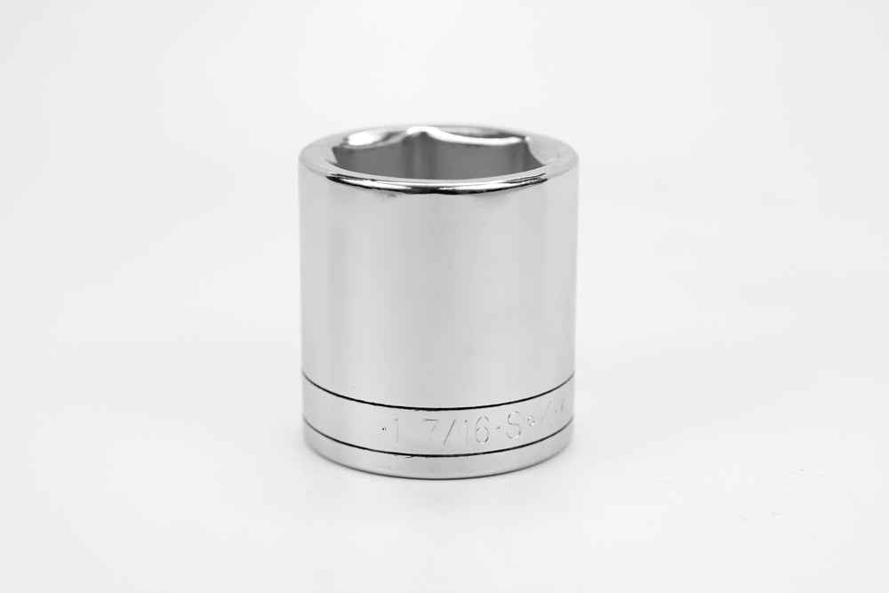SK Tools USA - 1/2" Drive 6 Point Fractional Standard Chrome Socket (1-1/4" - 1-1/2")