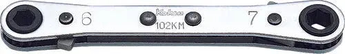 Ratcheting Ring Wrench  8x10mm 6 point Length 134mm Reversible