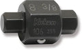 4-Point/6-Point Male Drain Plug Key Bits 8mm x 3/8 Hex x Hex Length 32mm
