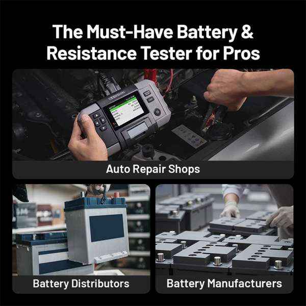 TOPDON 2-in-1 Battery & Resistance Tester