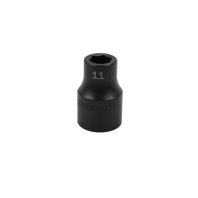 SK Tools USA - 1/2" Drive 6 Point Standard Metric Impact Socket (8mm-20mm)