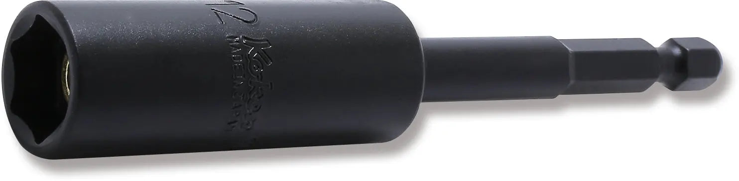 1/4 Hex Dr. Nut Setter  12mm 6 point Length 100mm Slide Magnet