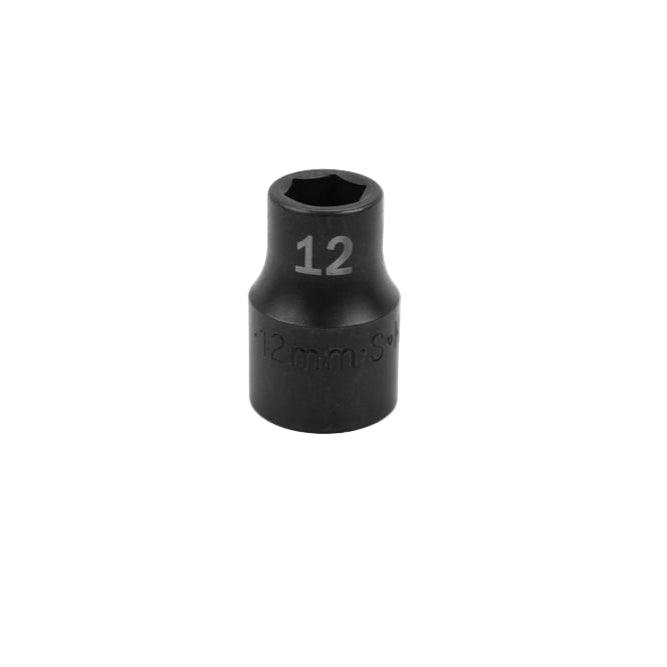 SK Tools USA - 1/2" Drive 6 Point Standard Metric Impact Socket (8mm-20mm)