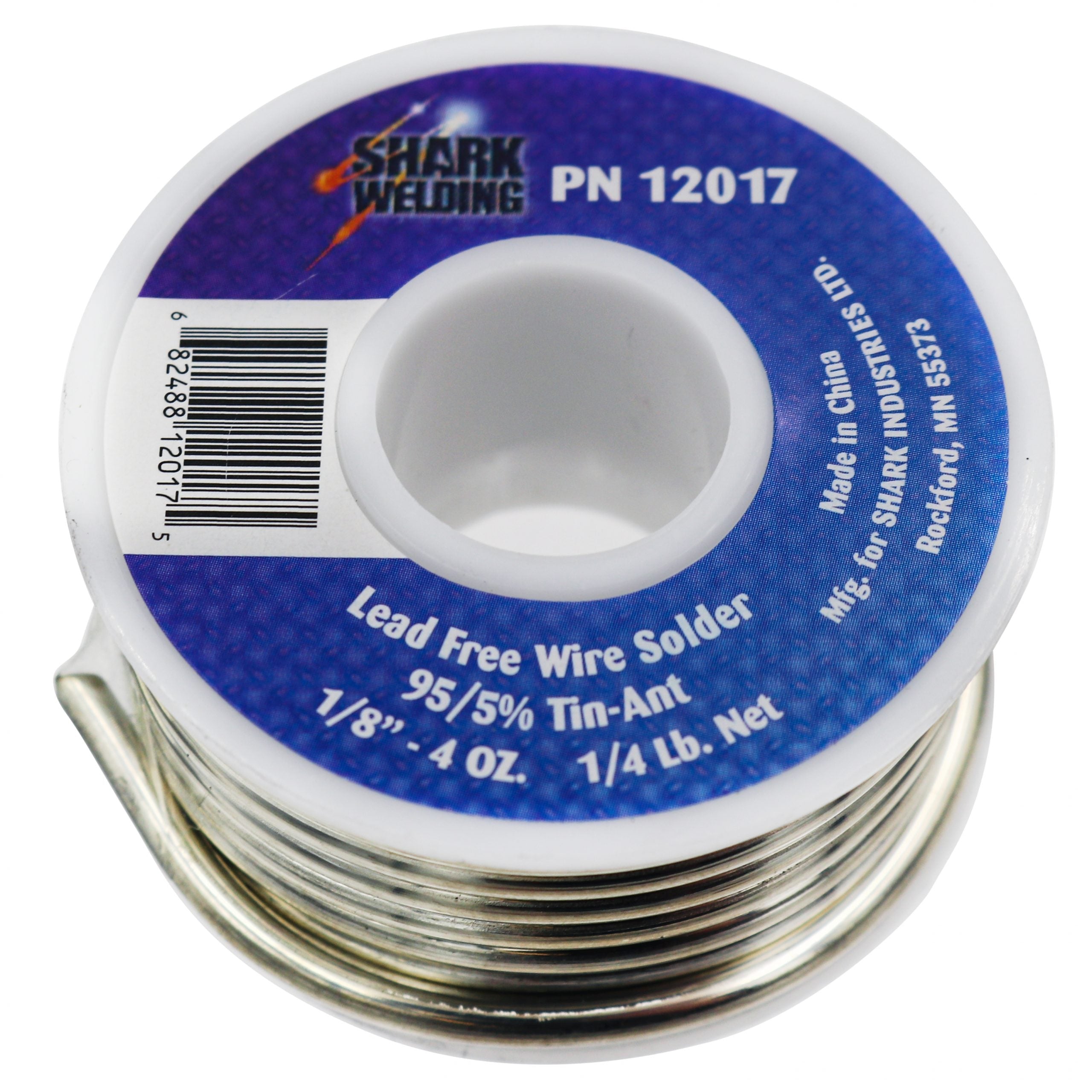 Shark Industries - Lead Free Wire Solder- 95/5% Tin Antimony alloy
