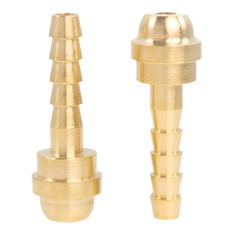 Shark Industries - 2 PK Oxygen-Acetylene B-Size Barbed Hose Nipples. 3/16″ ID, 1-7/16″ Length