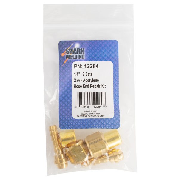 Shark Industries - Oxygen-Acetylene Hose End Repair Kit – 1/4″