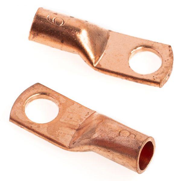 Shark Industries - Cable Lugs – Cable Size 6 – Stud 1/4″ – 2 PK.