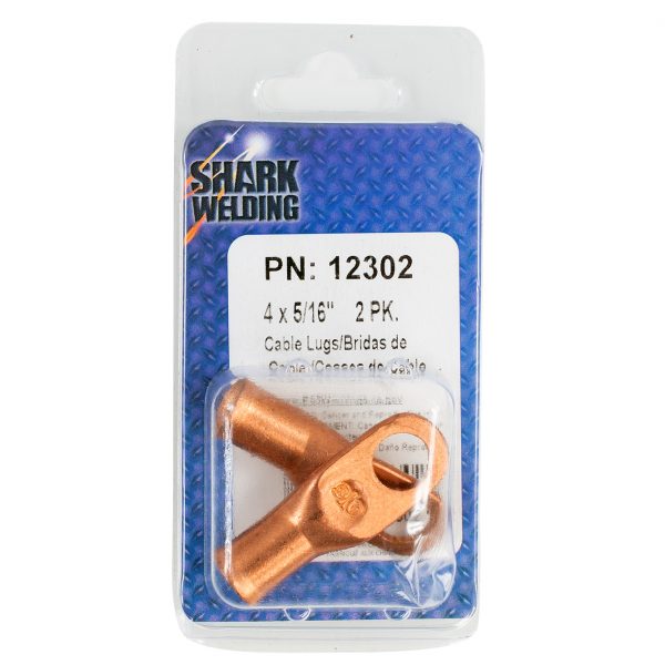 Shark Industries - Cable Lugs – Cable Size 4 – Stud 5/16″ – 2 PK.