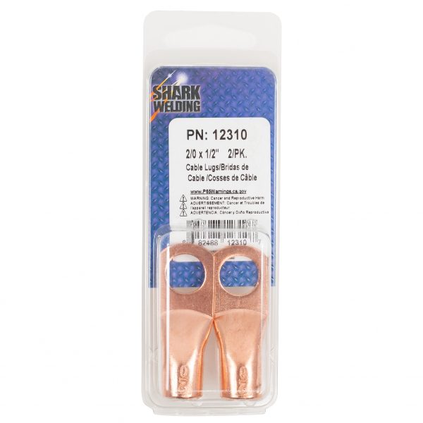 Shark Industries - Cable Lugs – Cable Size 2/0 – Stud 1/2″ – 2 PK.