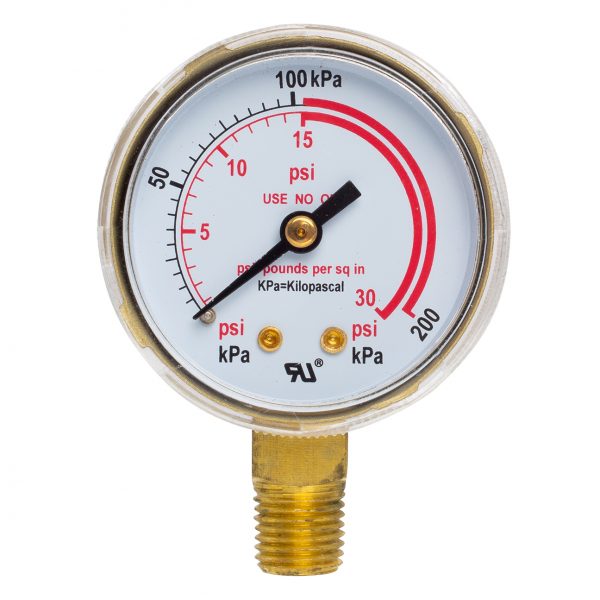 Shark Industries - Medium Duty Acetylene Gauge (Made of High Quality Brass) – 2″