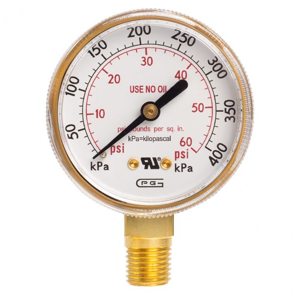Shark Industries - All Gas Gauges – 2", 1/4" NPT, (60 – 4000 Pounds)