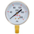 Shark Industries - All Gases Gauge – 2.5", 1/4" NPT, 0–200/400/4000 Pounds