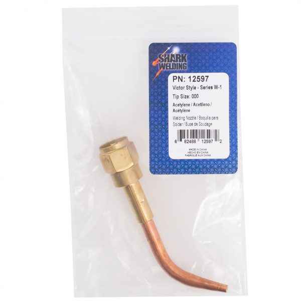 Shark Industries - Welding Nozzle – Victor Style – Series W-1 – Acetylene – (Size 000-4)