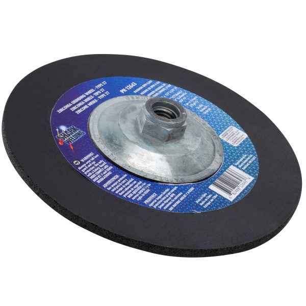 Shark Industries - Grinding Wheels Type 27- Zirconia 7″x 1/4″ x 5/8-11 – 24 Grit