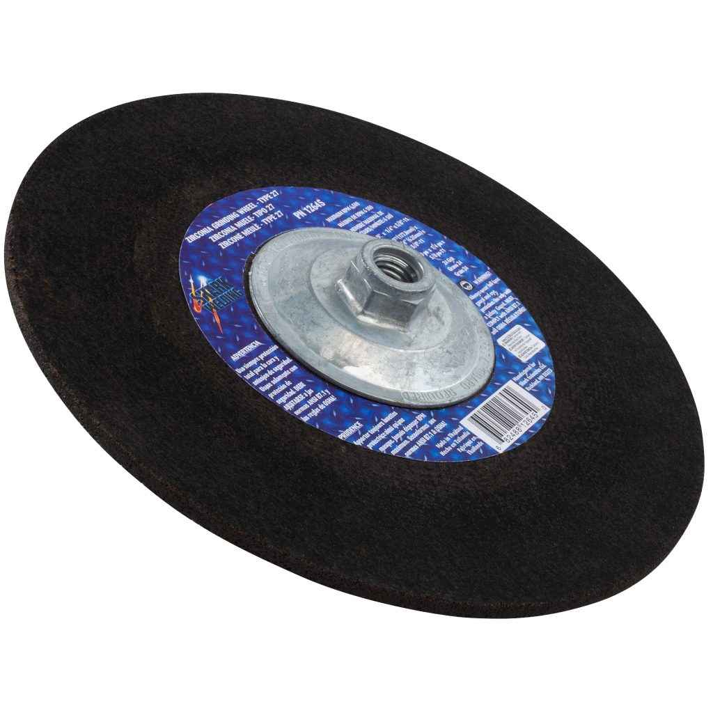 Shark Industries - Grinding Wheels Type 27 – Zirconia 9″x 1/4″ x 5/8-11NC – 24 Grit