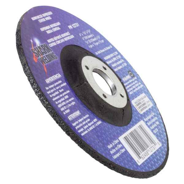 Shark Industries - 4″ Type 27 Aluminum Oxide Grinding Wheels Depressed Center – Hubless, 36 Grit – 4″ x 1/8″ x 5/8″