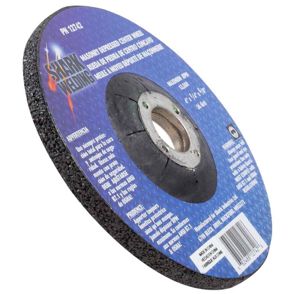 Shark Industries - Shark Industries - Depressed Center Type 27 Grinding Wheels for use on Masonry 4″x 1/4″ x 5/8