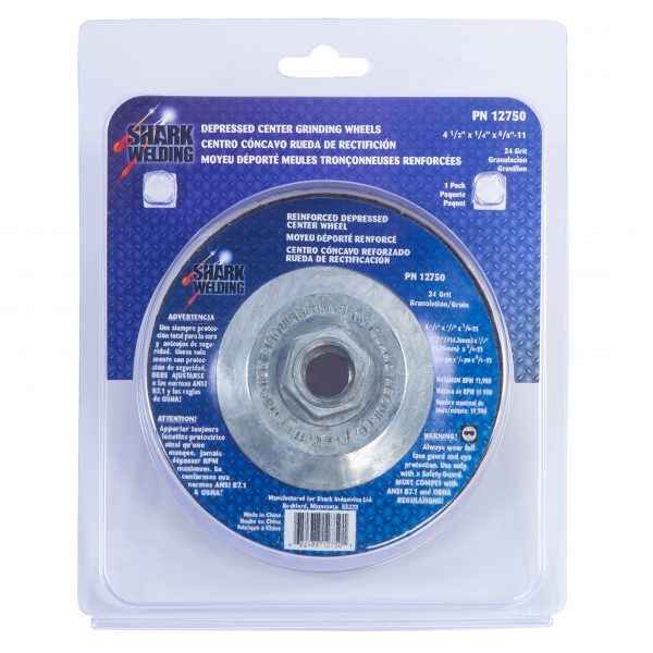 Shark Industries - Type 27 Grinding Wheels – 4 1/2″ x 1/4″ x 5/8-11 – 24 Grit