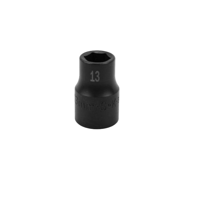 SK Tools USA - 1/2" Drive 6 Point Standard Metric Impact Socket (8mm-20mm)