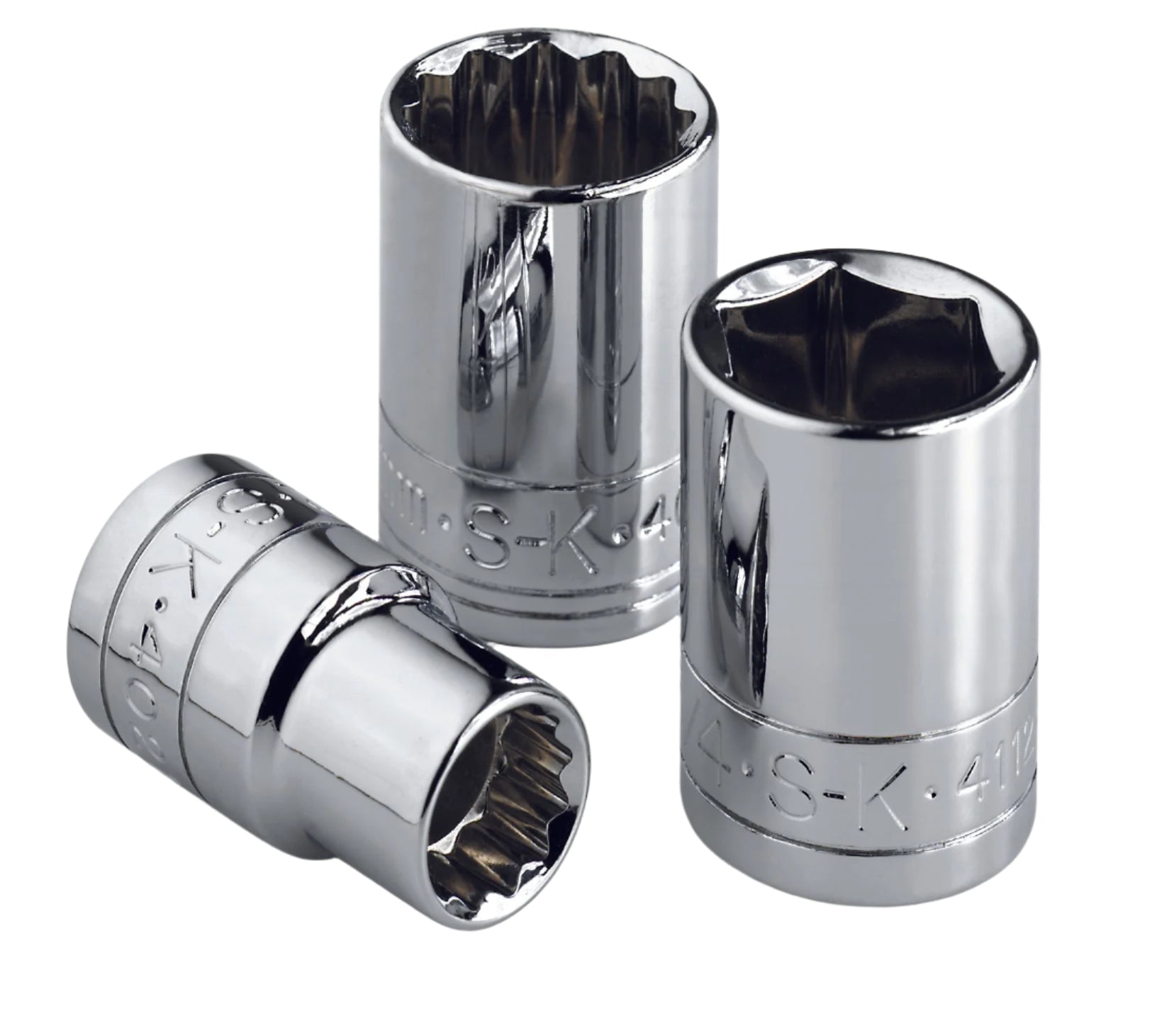 SK Tools USA - 3/8" Drive Chrome 12-Point Standard Socket (8mm–22mm)