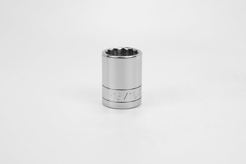 SK Tools USA - 1/2" Drive 12 Point Fractional Standard Chrome Socket (19/32" - 1-1/2")