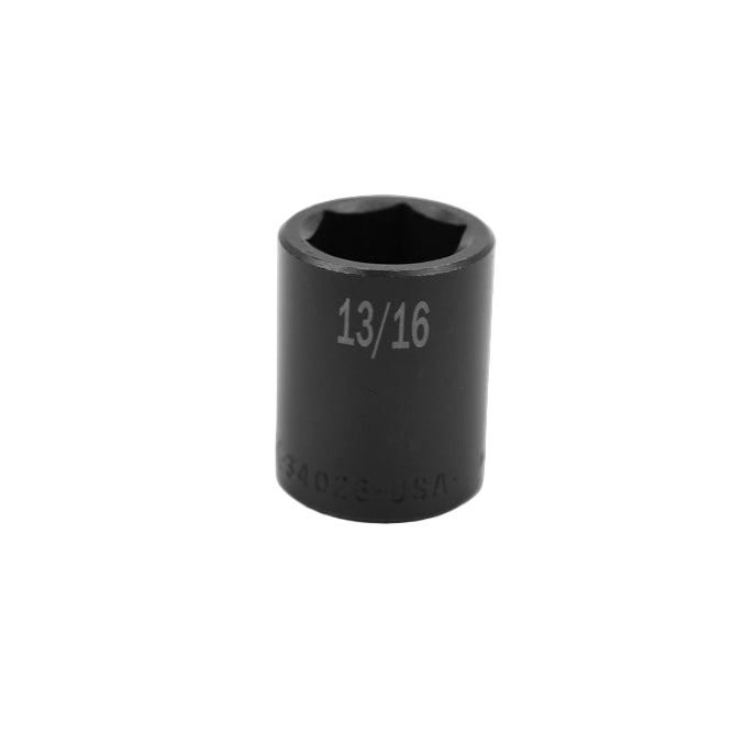 SK Tools USA - 1/2" Drive 6 Point Standard Fractional Impact Socket (3/8"-15/16")