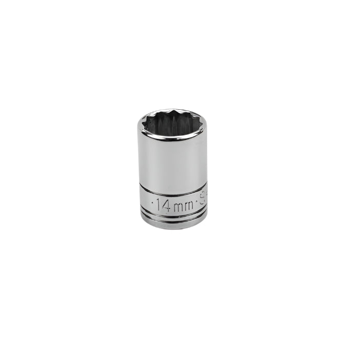 SK Tools USA - 3/8" Drive Chrome 12-Point Standard Socket (8mm–22mm)