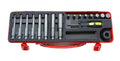 1/2 Sq. Dr. Bit + Bit Holder Set   4-14mm Hex   18 pieces