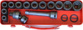 1/2 Sq. Dr. 18 Piece Impact 6-Point Socket Set  10-27mm