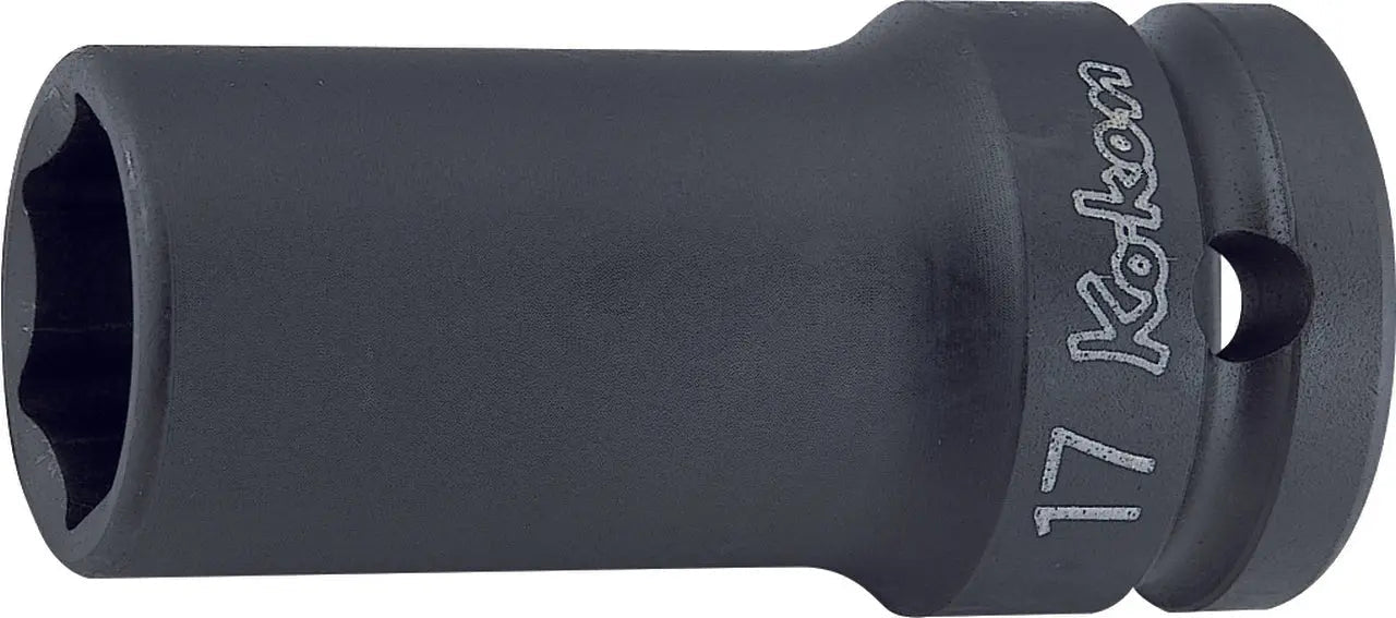 1/2 Sq. Dr. Socket  15mm 6 point Length 60mm Thin walled