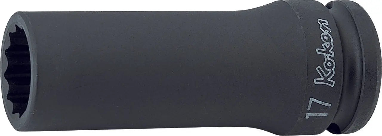 1/2 Sq. Dr. Socket  17mm 12 point Length 80mm