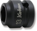 1/2 Sq. Dr. Socket  13mm 6 point Length 25mm Thin walled