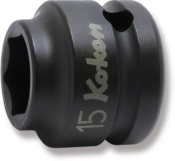 1/2 Sq. Dr. Socket  15mm 6 point Length 26mm Thin walled