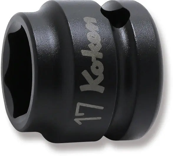 1/2 Sq. Dr. Socket  17mm 6 point Length 26mm Thin walled