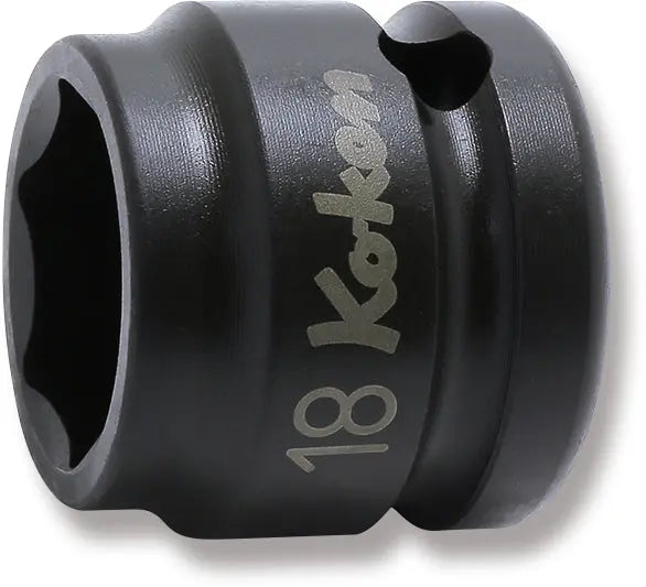 1/2 Sq. Dr. Socket  18mm 6 point Length 26mm Thin walled