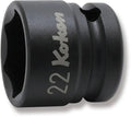 1/2 Sq. Dr. Socket  22mm 6 point Length 28.5mm Thin walled
