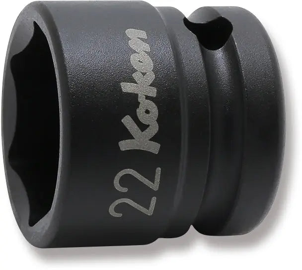 1/2 Sq. Dr. Socket  22mm 6 point Length 28.5mm Thin walled