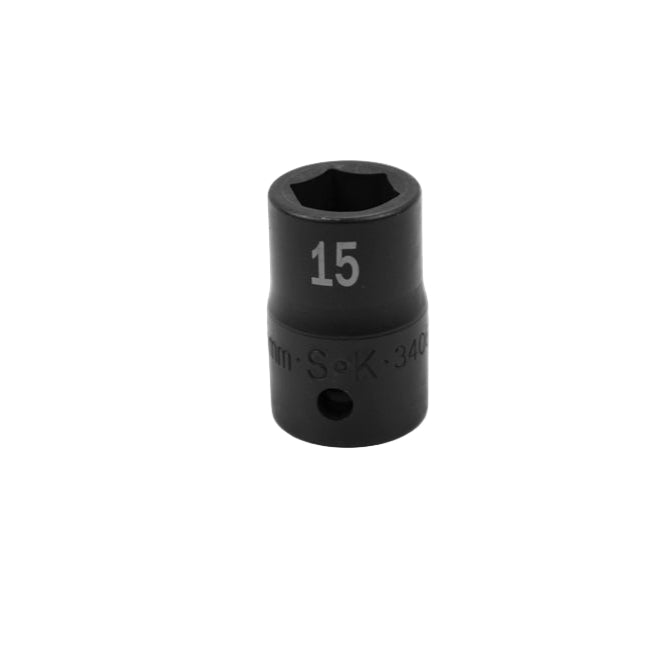 SK Tools USA - 1/2" Drive 6 Point Standard Metric Impact Socket (8mm-20mm)