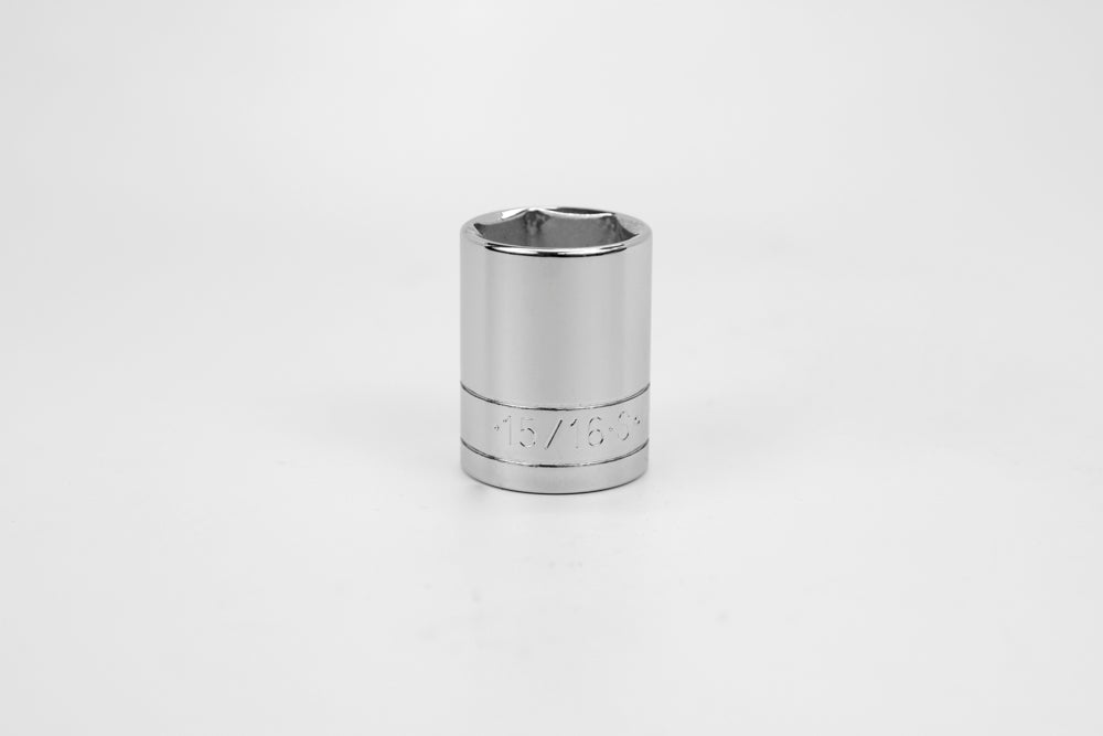 SK Tools USA - 1/2" Drive 6 Point Fractional Standard Chrome Socket (5/8" - 1-3/16")