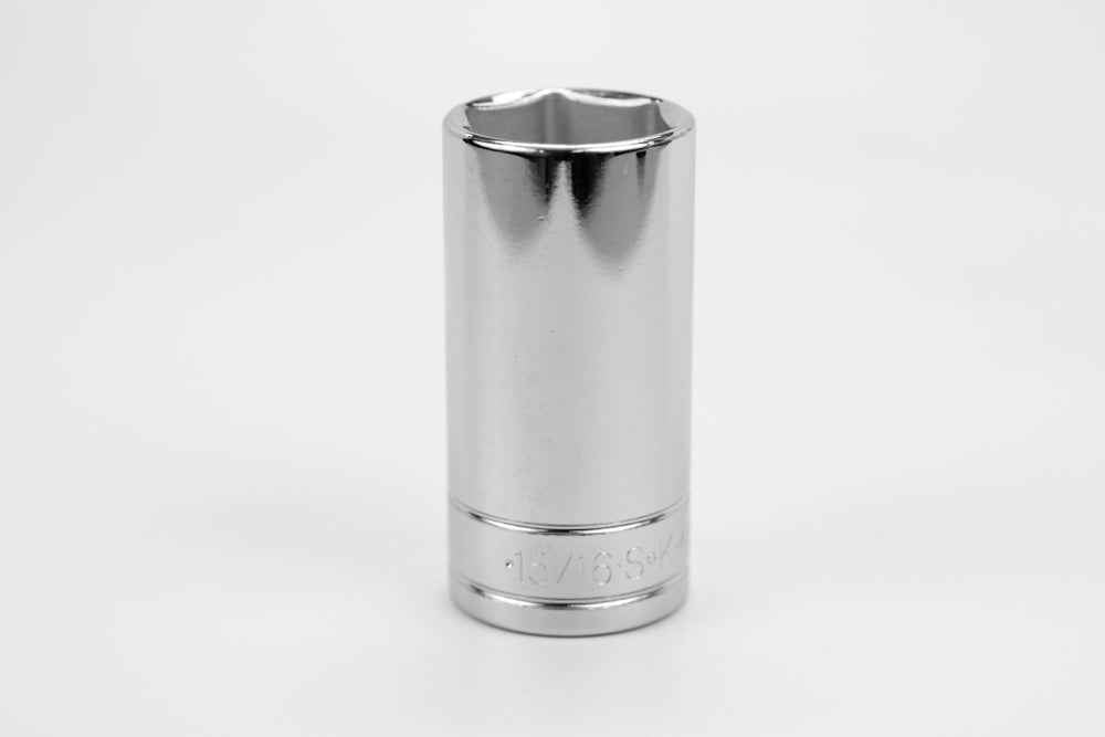 SK Tools USA - 3/8" Drive 6 Point Fractional Deep Chrome Socket (5/16" - 1")