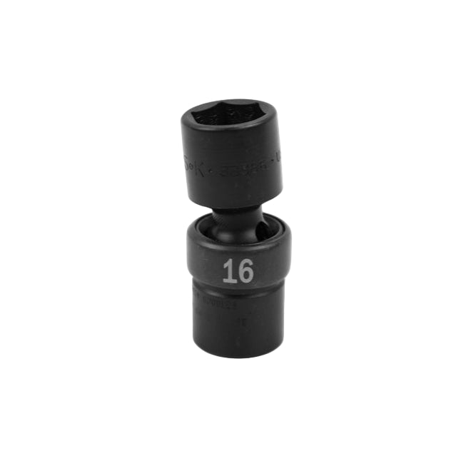 SK Tools USA - 3/8" Drive 6 Point Swivel Metric Impact Socket (8 mm–21 mm)